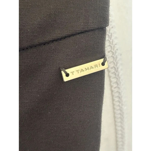 tahari womens pants green size 4 zipper on the side flat front - Picture 3 of 12